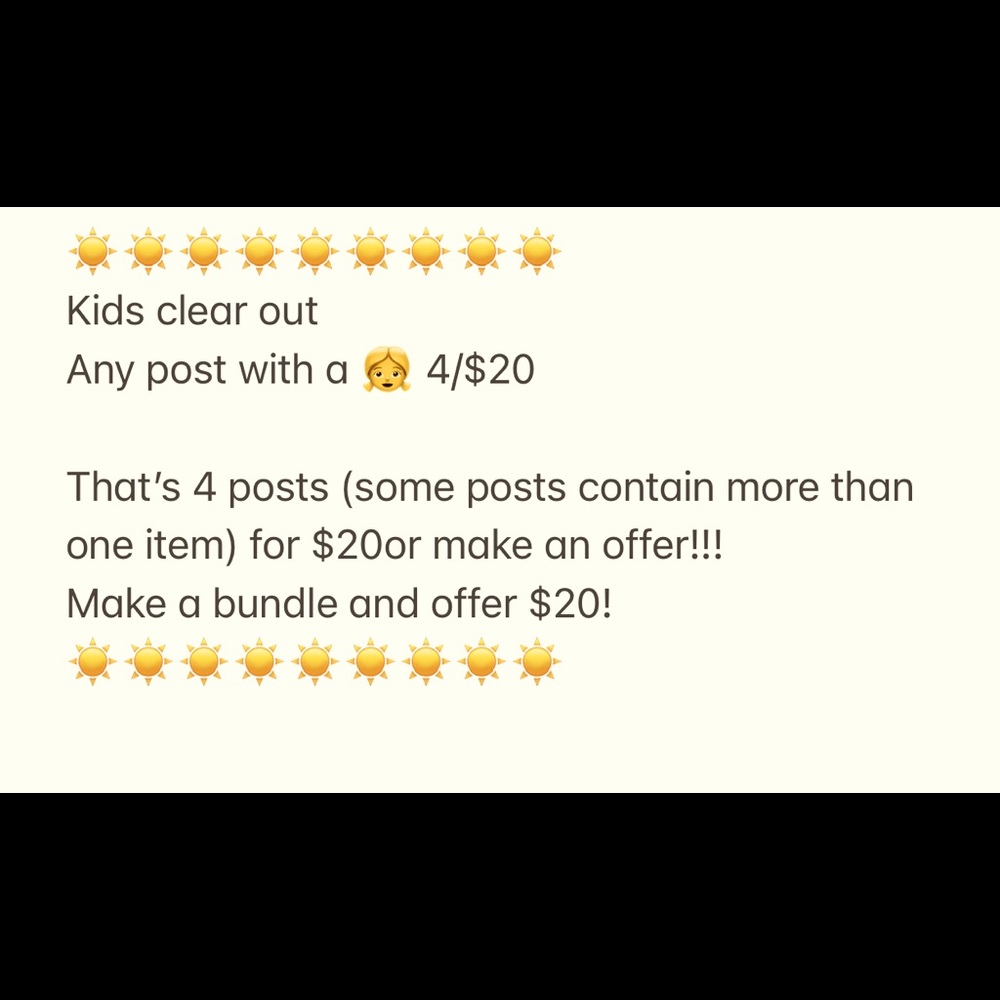 Deal on almost all kids clothes